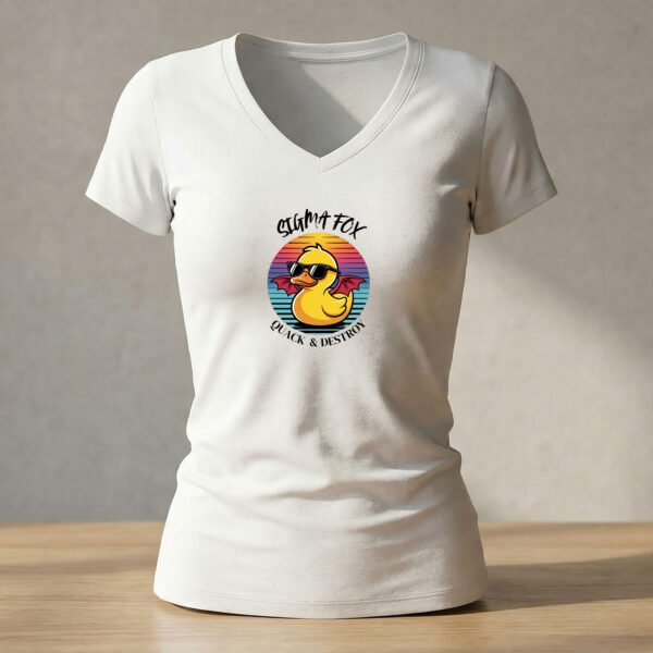 1764955136756-019 T-shirt Femme “Quack & Destroy”