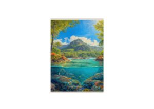 Réunion - 2 Carte postale "Lagon Intense"