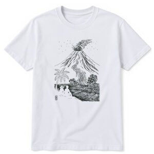 VolcanSite_blanc T-shirt « Volcan » – CJTK × Sigma Fox