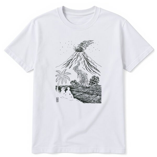 VolcanSite_blanc T-shirt « Volcan » – CJTK × Sigma Fox